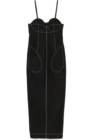 Federico Cina Langes Pinces Kleid