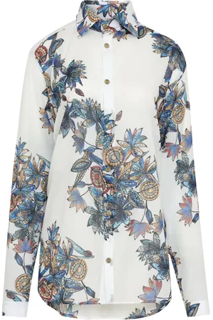 AMIR SLAMA Hemd mit Blumen-Print