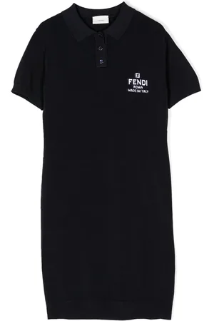 Fendi Poloshirtkleid mit Logo-Print