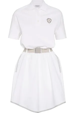 Brunello Cucinelli Poloshirtkleid aus Baumwollgemisch