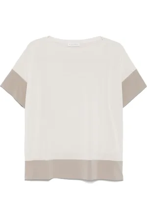 LE TRICOT PERUGIA T-Shirt mit Kontrastrand