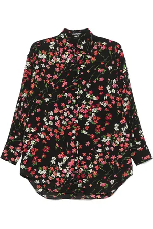 Tom Ford Hemd mit Blumen-Print