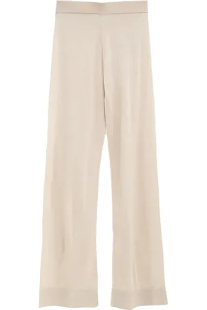 Totême Gestrickte Hose mit weitem Bein