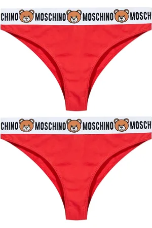 Moschino Tangas mit Teddy-Logo (2er-Set)