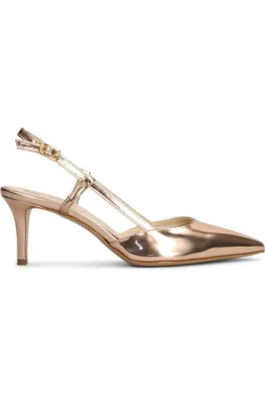 Fabio Rusconi Slingback-Pumps im Metallic-Look 70mm