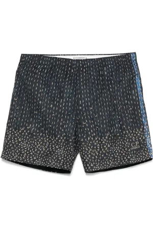 C.P. Company Badeshorts mit Ziernähte-Print