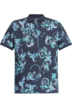VERSACE Poloshirt mit Barocco-Print