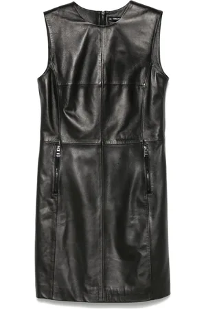 Karl Lagerfeld Etui-Minikleid aus Leder
