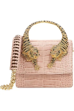 Roberto Cavalli Handtasche mit Kroko-Effekt