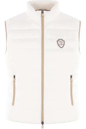 Brunello Cucinelli Weste mit Logo-Applikation