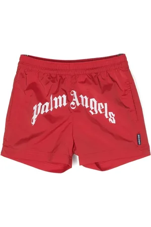 Palm Angels Badeshorts mit Bogen-Logo