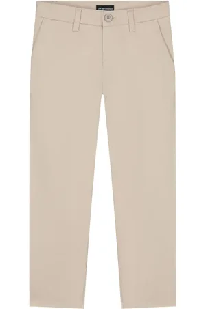 Emporio Armani Chino mit Logo-Stickerei