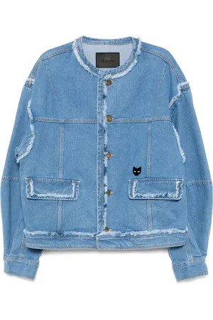 SONGZIO Jeansjacke mit rundem Ausschnitt