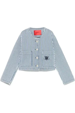 MAX&Co. Kids Gestreifte Jeansjacke