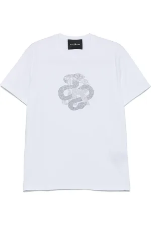 John Richmond T-Shirt mit Kristall-Logo