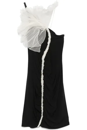 Nensi Dojaka Minikleid mit 3D-Blume