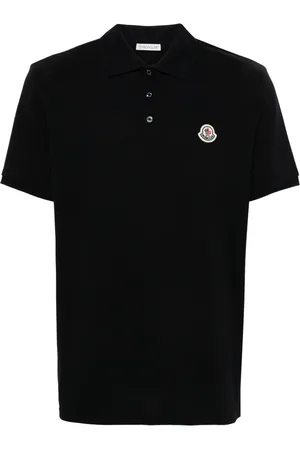 Moncler Pikee-Poloshirt mit Logo-Applikation