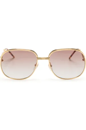Casablanca Eckige Sonnenbrille mit Mesh-Detail