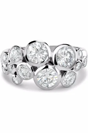 Pragnell 18kt Weißgoldring mit Diamanten
