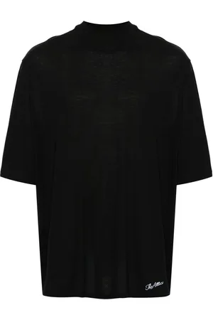 The Attico T-Shirt mit Logo-Stickerei