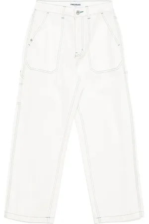 Chocoolate Workwear-Jeans mit weitem Bein
