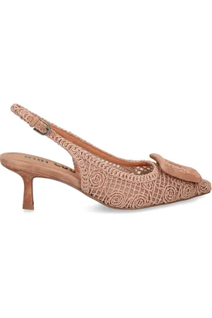 Bibi Lou Slingback-Pumps mit gehäkeltem Detail