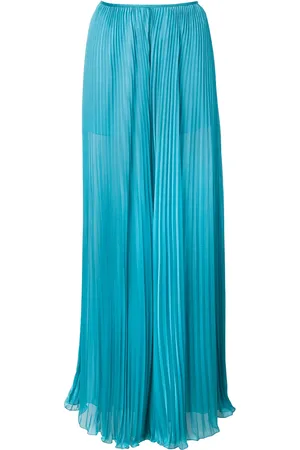 Alberta Ferretti Faltenhose mit weitem Bein
