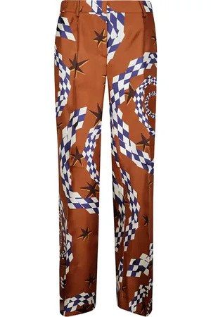 ALBERTO BIANI Hose mit durchgehendem Print