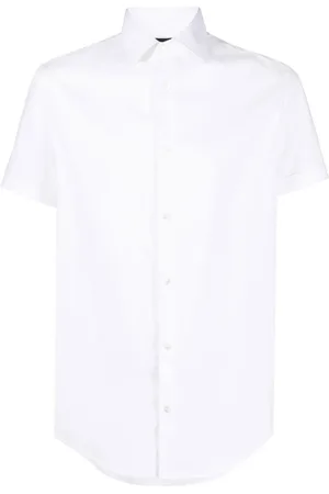 Emporio Armani Kurzärmeliges Popeline-Hemd