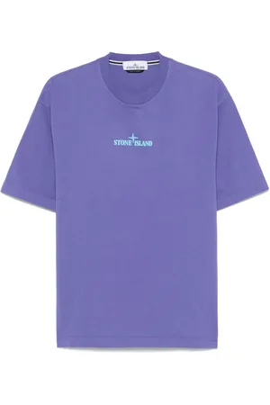 Stone Island T-Shirt mit Logo-Prägung