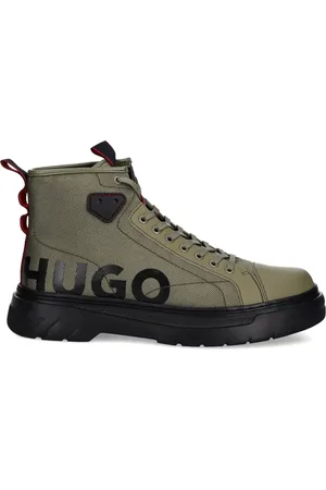 HUGO BOSS Stiefel mit Logo-Print