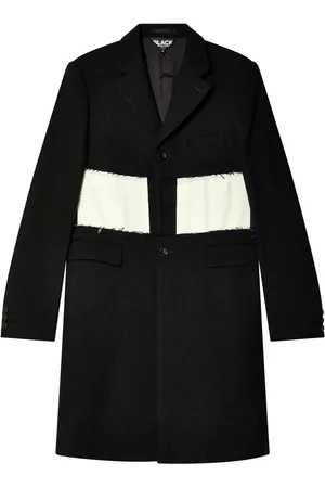 Comme des Garçons Mantel mit ausgefransten Kanten