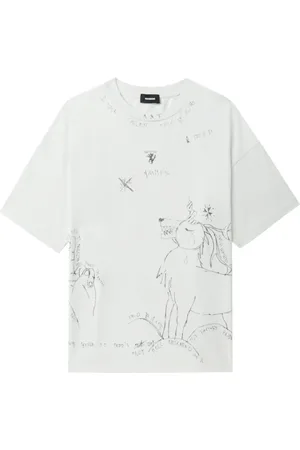 We11 Done T-Shirt mit grafischem Print