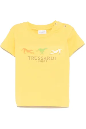 Trussardi T-Shirt mit Logo-Stickerei