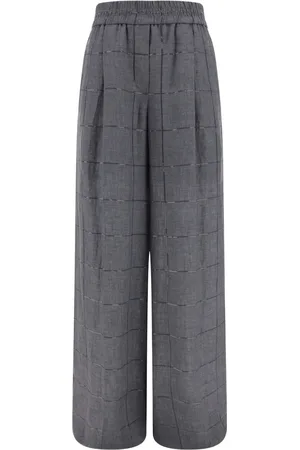 Brunello Cucinelli Karierte Palazzohose