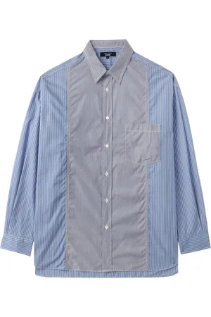 Comme des Garçons Gestreiftes Hemd im Patchwork-Look