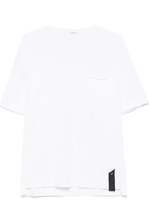 TRANSIT T-Shirt mit gestricktem Kragen