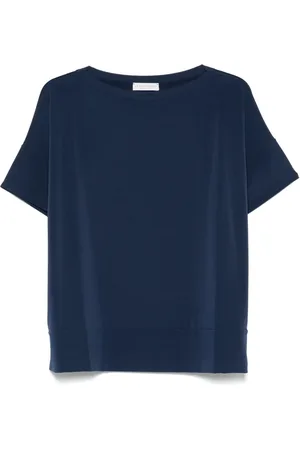 LE TRICOT PERUGIA T-Shirt mit Schalkragen