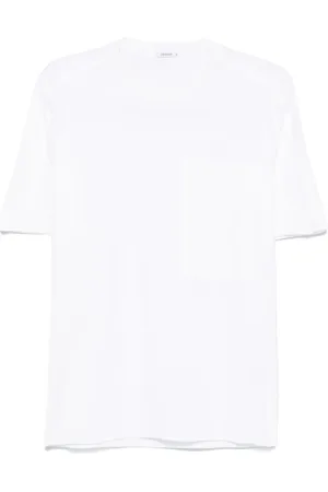 TRANSIT T-Shirt mit gestricktem Kragen