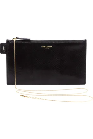 Saint Laurent Clutch mit Schlangen-Effekt
