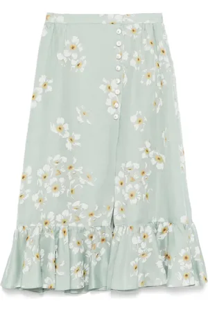 VALENTINO GARAVANI Midirock mit Blumen-Print