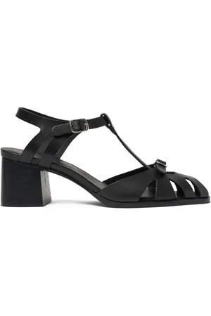 Scarosso Giulia Riemchensandalen mit Blockabsatz 55mm