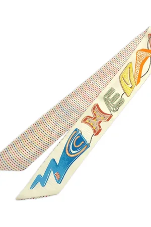 Hermès 2000s Chevaloscope Pointille Bandeau-Schal