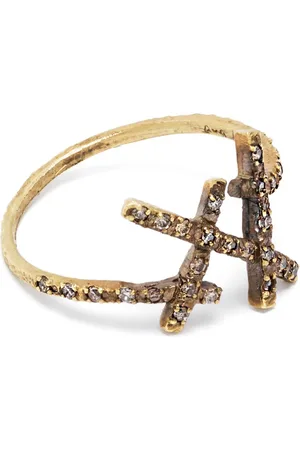 Noguchi 14kt Weißgoldring mit Diamant