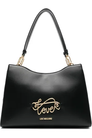 Moschino Handtasche mit Applikationen