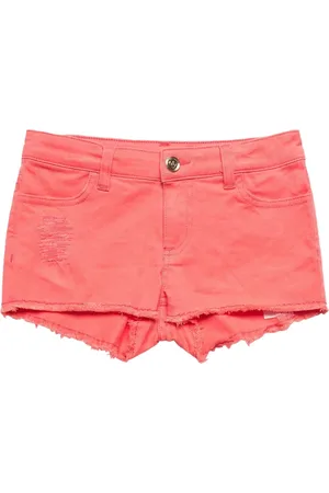 Twin-Set Ausgefranste Jeans-Shorts