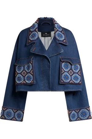 Etro Bestickte Cropped-Jacke