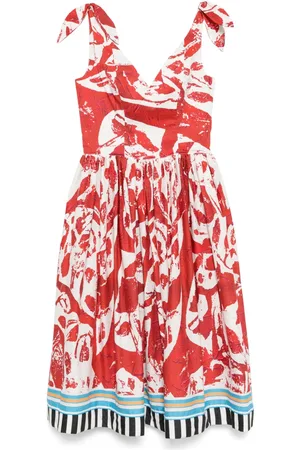 Stella Jean Midikleid mit Print