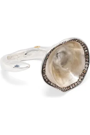 ROSA MARIA Saxo Ehering aus Sterlingsilber mit Diamanten