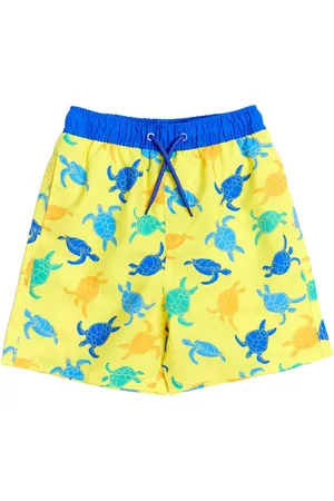 SOLISWIM KIDS Badeshorts mit Schildkröten-Print